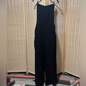 Black Strappy Coveralls